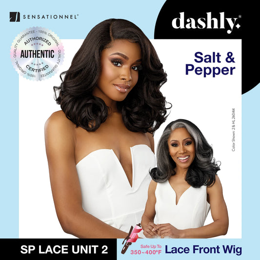 Sensationnel Dashly Lace Front Wig Salt N Pepper