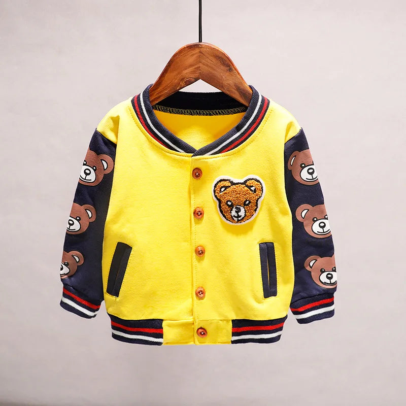 New Baby Clothes Children Cotton Cartoon Jacket Toddler Fashion Sportswear