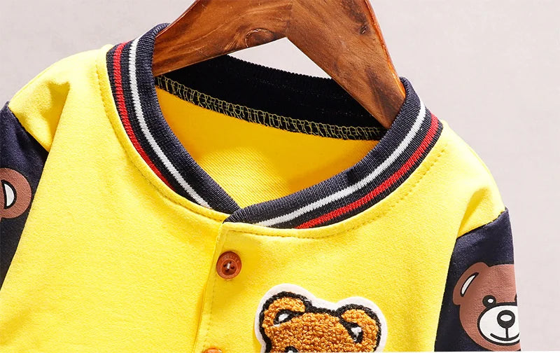 New Baby Clothes Children Cotton Cartoon Jacket Toddler Fashion Sportswear