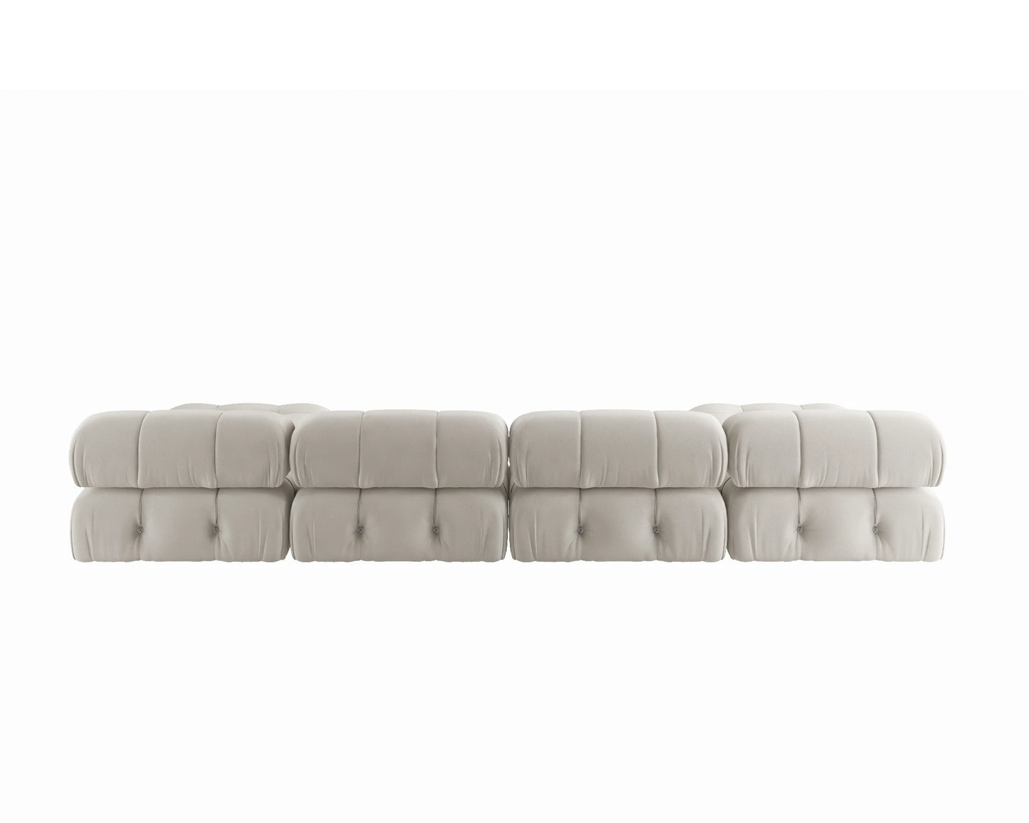 Sdorens 138" Modular Sectional Couch Modern U-Shaped Minimalist Velvet Sofas for Living Room Deep 4-Seat Sofas with 2 Ottomans