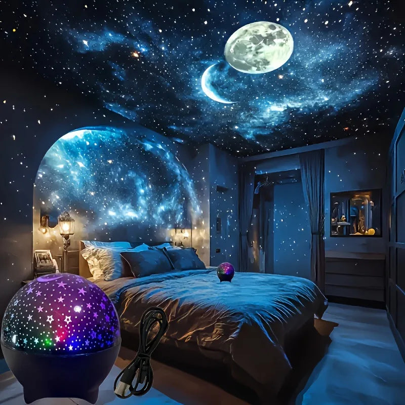 Starry Sky Moon Projector Light