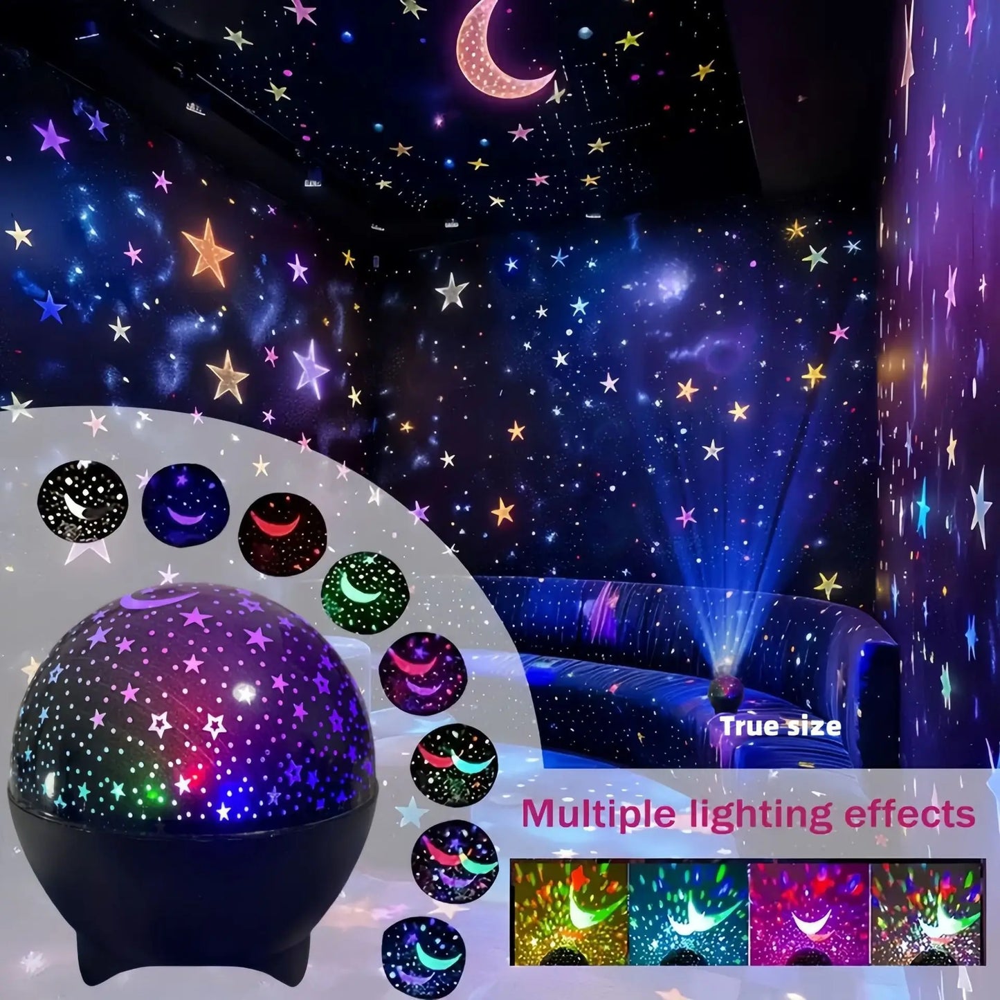 Starry Sky Moon Projector Light