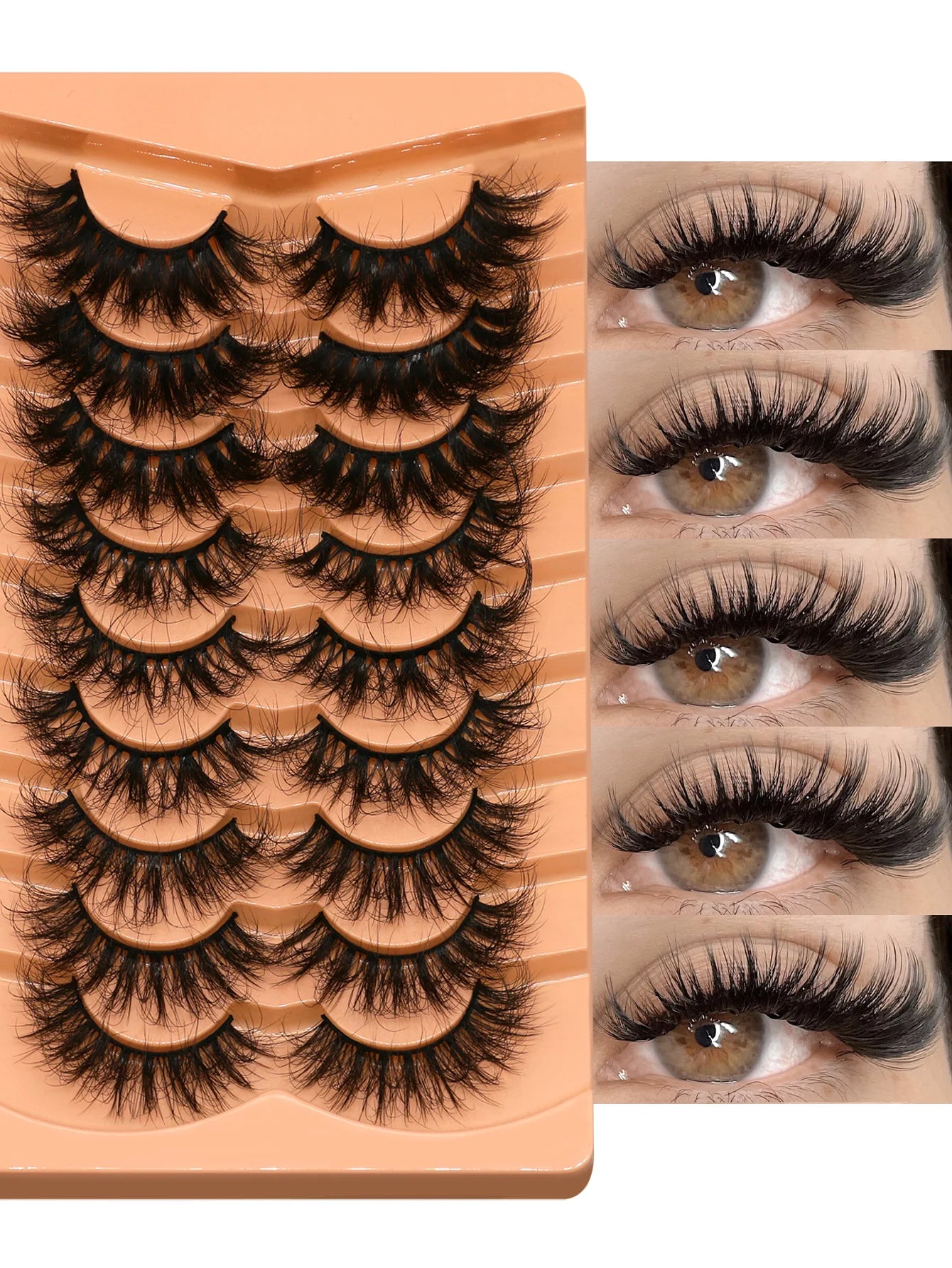 Cat Eyelashes Fluffy 3D Mink Natural  Eyelashes