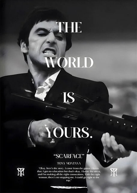 Classic Gangster Movie Canvas Painting Abstract Wall Art Picture for Living Room Home Decor