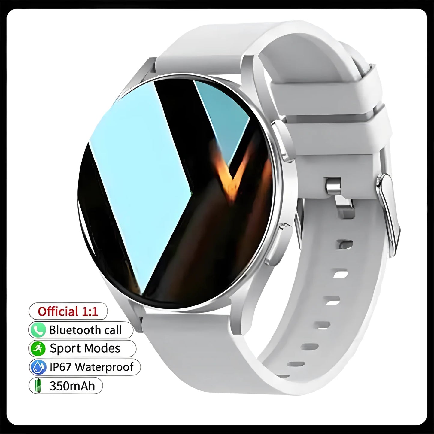 Bluetooth Smart Watch Pro 1.39-Inch Custom Dials Music Sports Men Women Watch 6 Health Monitor Smartwatch
