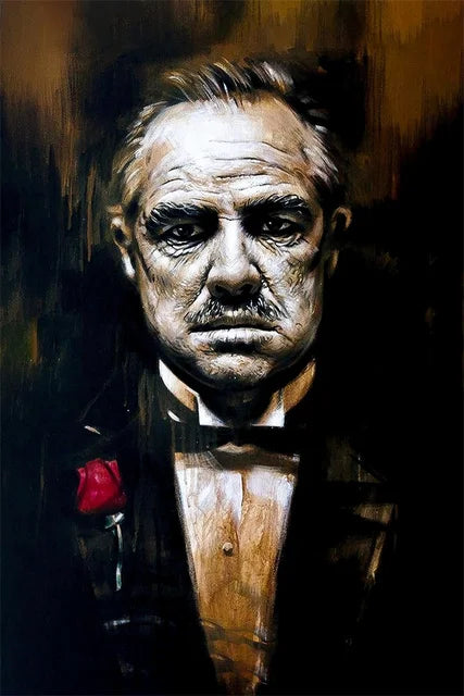 Classic Gangster Movie Canvas Painting Abstract Wall Art Picture for Living Room Home Decor