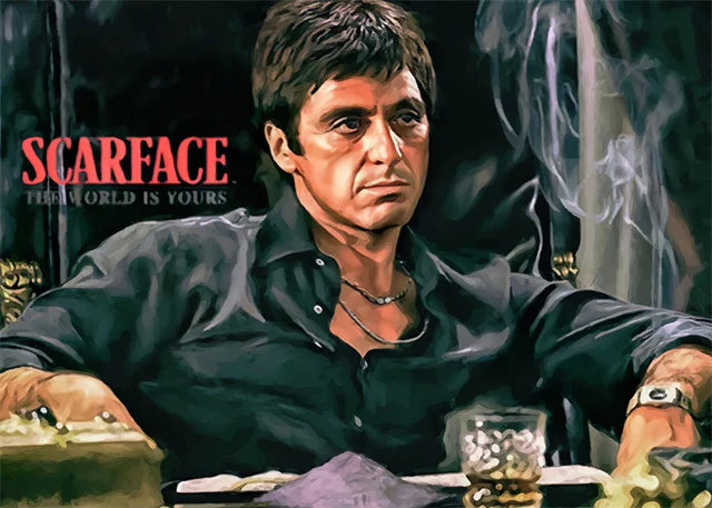 Classic Gangster Movie Canvas Painting Abstract Wall Art Picture for Living Room Home Decor