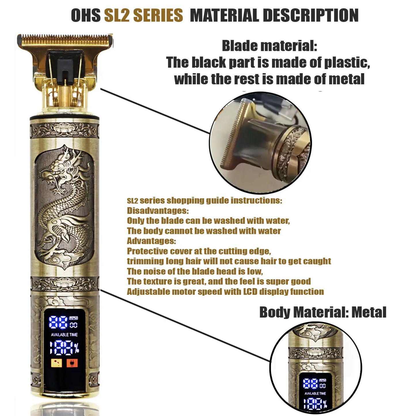 Hair Clipper Trimmer Electric Haircut