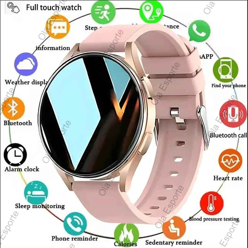Bluetooth Smart Watch Pro 1.39-Inch Custom Dials Music Sports Men Women Watch 6 Health Monitor Smartwatch