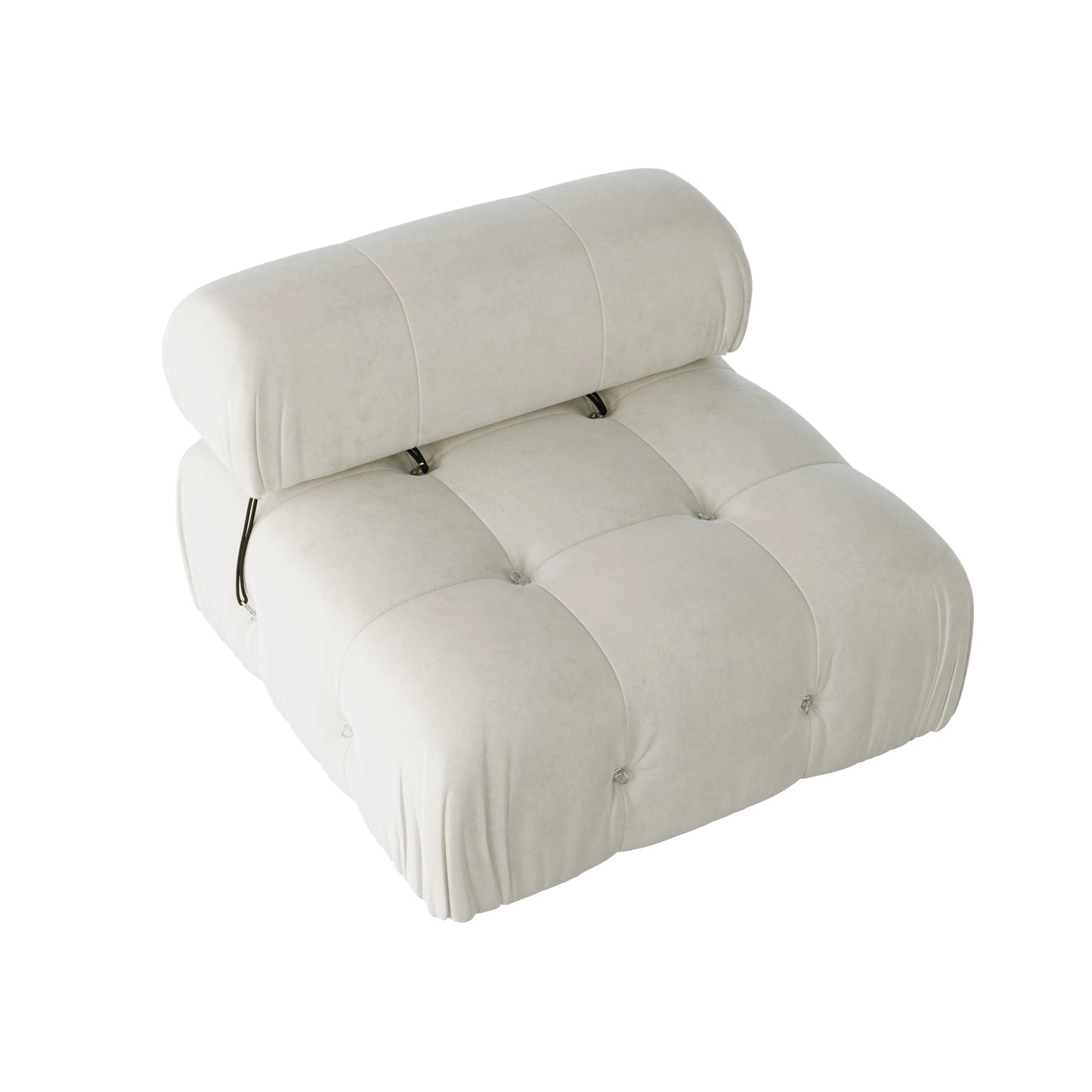 Sdorens 138" Modular Sectional Couch Modern U-Shaped Minimalist Velvet Sofas for Living Room Deep 4-Seat Sofas with 2 Ottomans