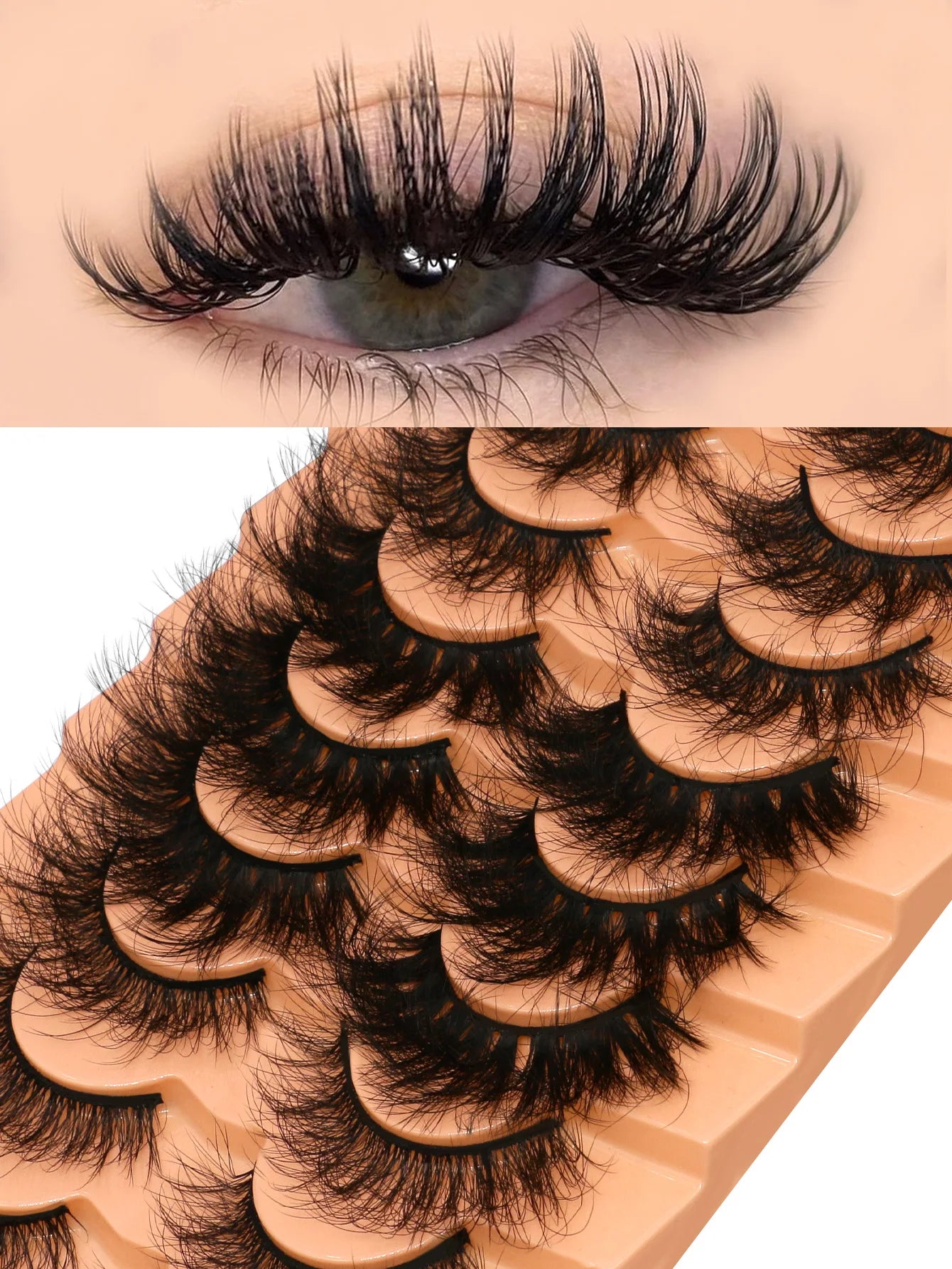 Cat Eyelashes Fluffy 3D Mink Natural  Eyelashes