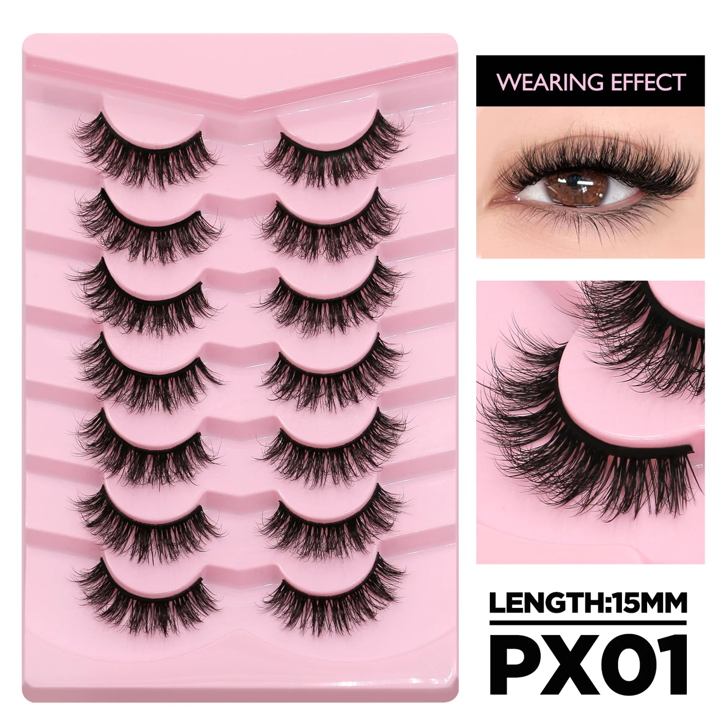 Cat Eyelashes Fluffy 3D Mink Natural  Eyelashes