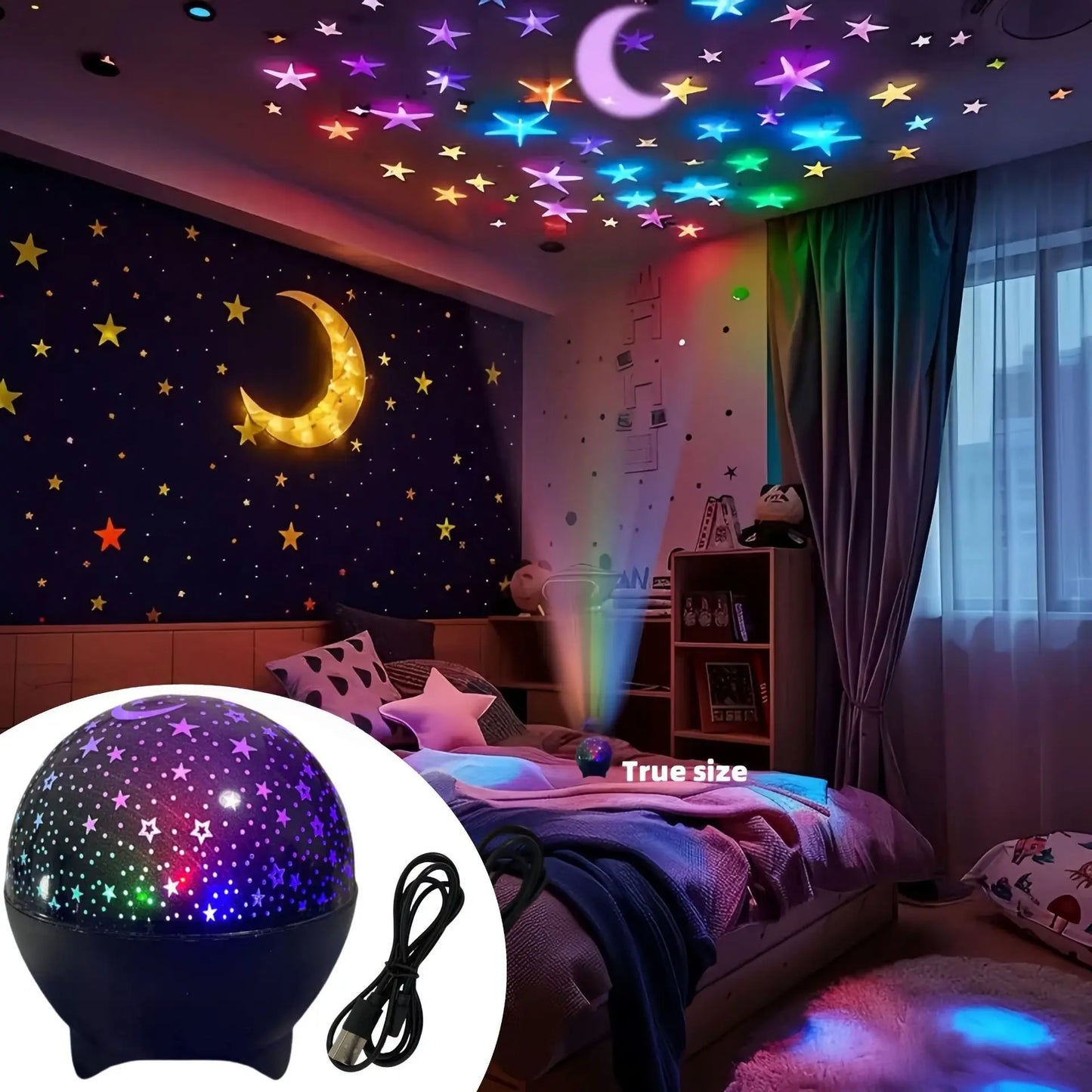 Starry Sky Moon Projector Light