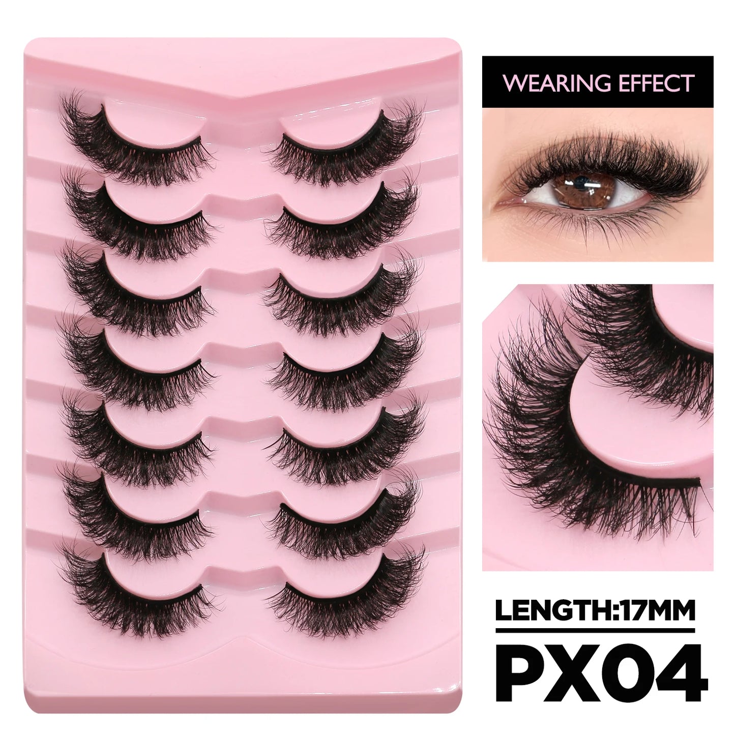 Cat Eyelashes Fluffy 3D Mink Natural  Eyelashes