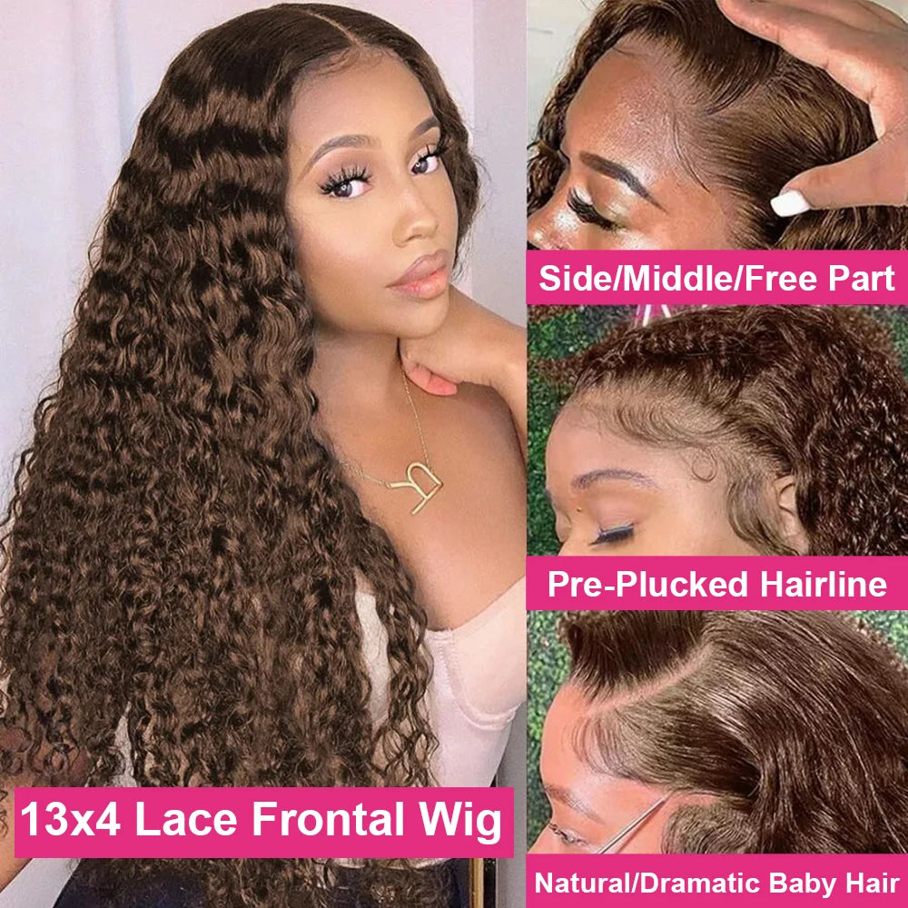 Deep Curly Wigs Human Hair 20-36 Inch