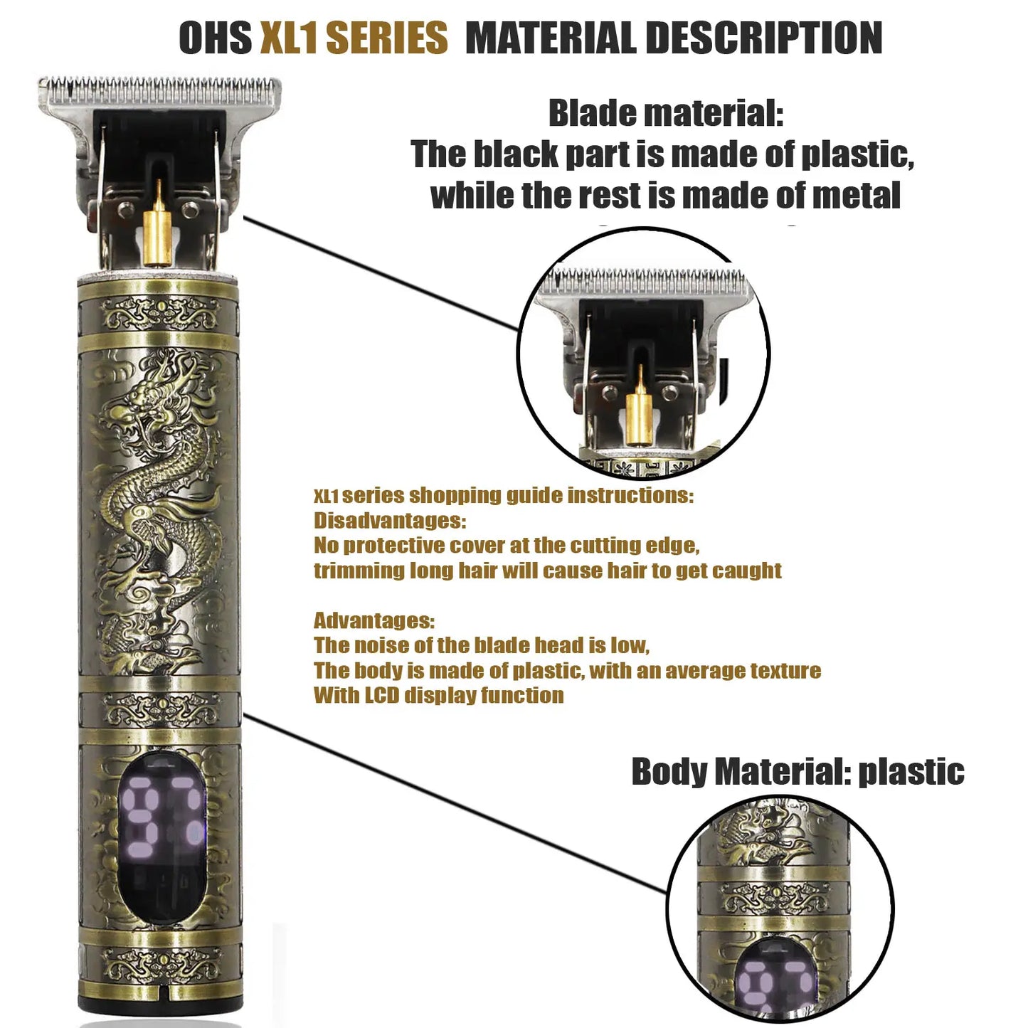 Hair Clipper Trimmer Electric Haircut