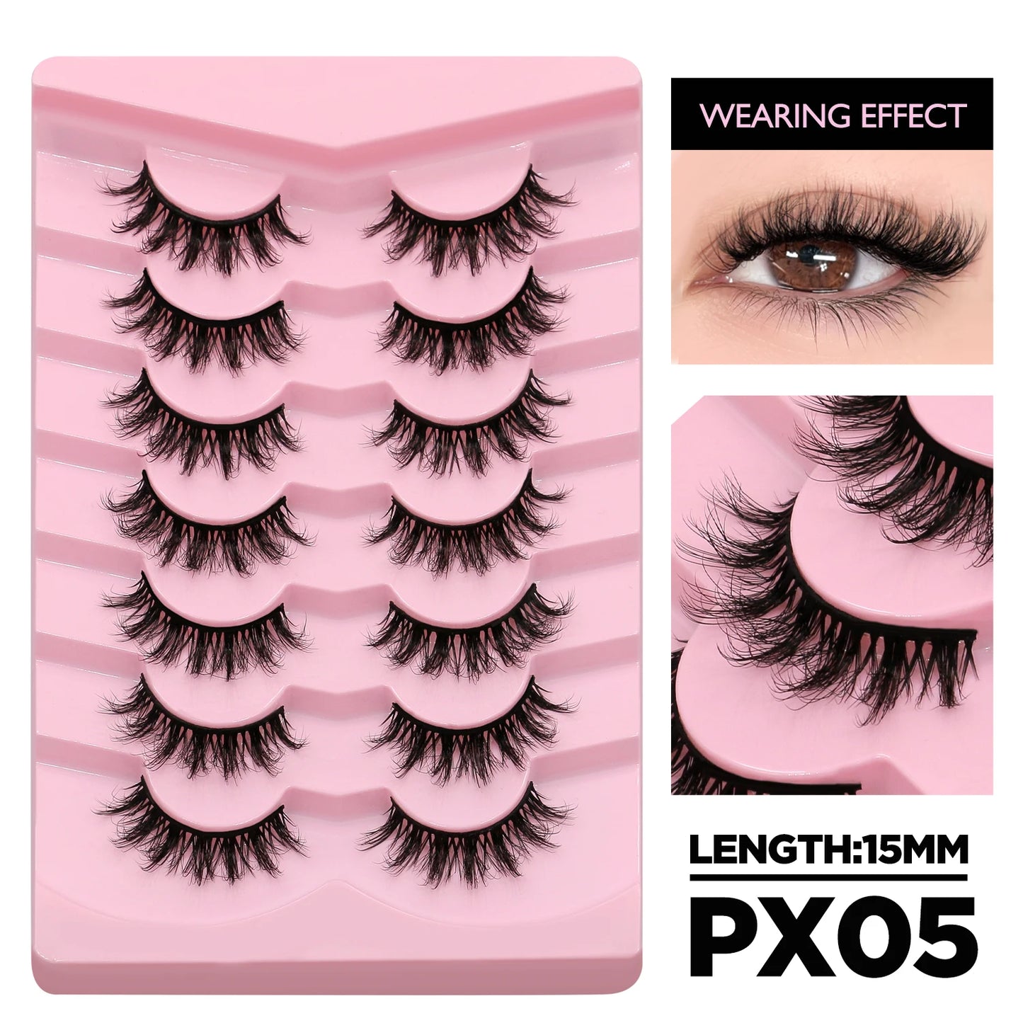 Cat Eyelashes Fluffy 3D Mink Natural  Eyelashes