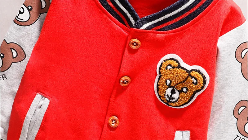 New Baby Clothes Children Cotton Cartoon Jacket Toddler Fashion Sportswear