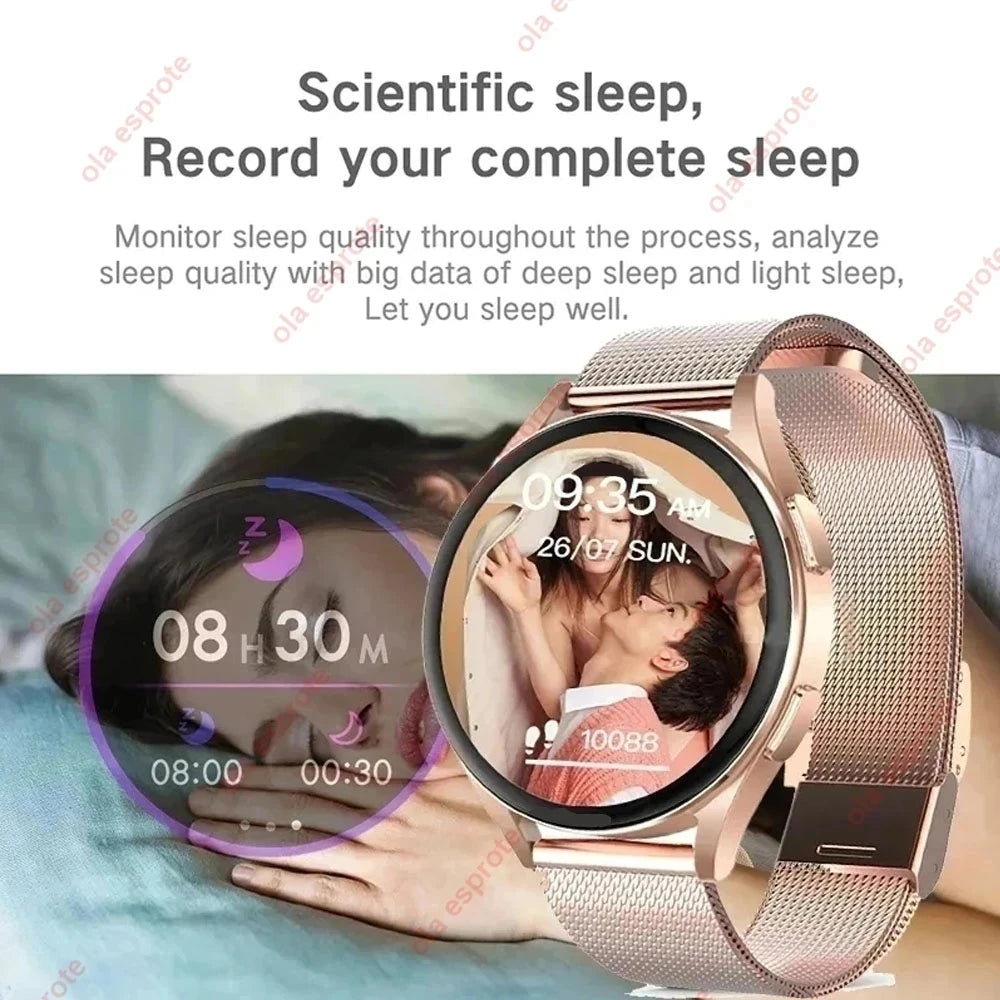 Bluetooth Smart Watch Pro 1.39-Inch Custom Dials Music Sports Men Women Watch 6 Health Monitor Smartwatch